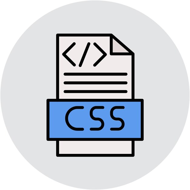 Vector css 코드 터 일러스트레이션 스타일