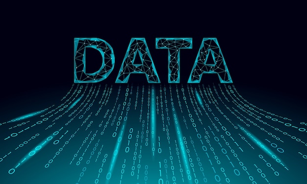 Vector digital computing online opslagtechnologie concept