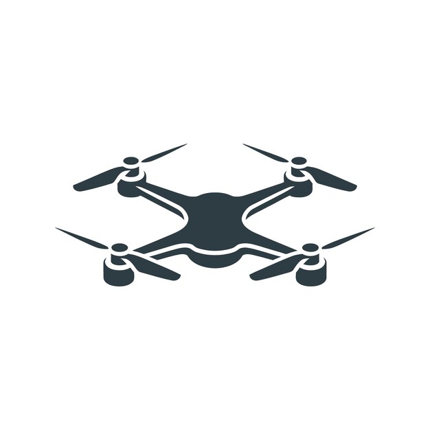 Vector drone quadcopter-icoon