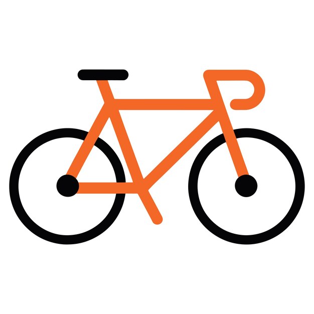 Vector fietsicoon ontwerp