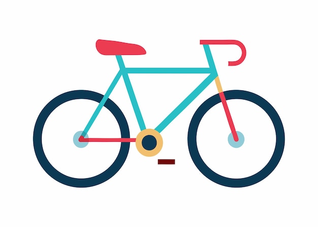 Vector fietsvectorkunst op witte achtergrond