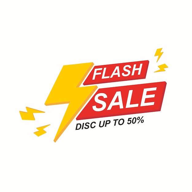 Vector flash verkoop ontwerpsjabloon vector
