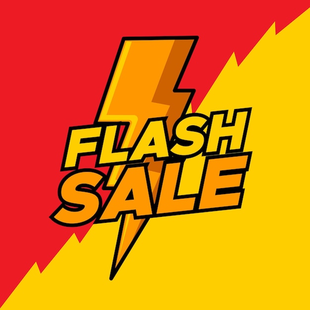 Vector flash verkoop teken vector ontwerp