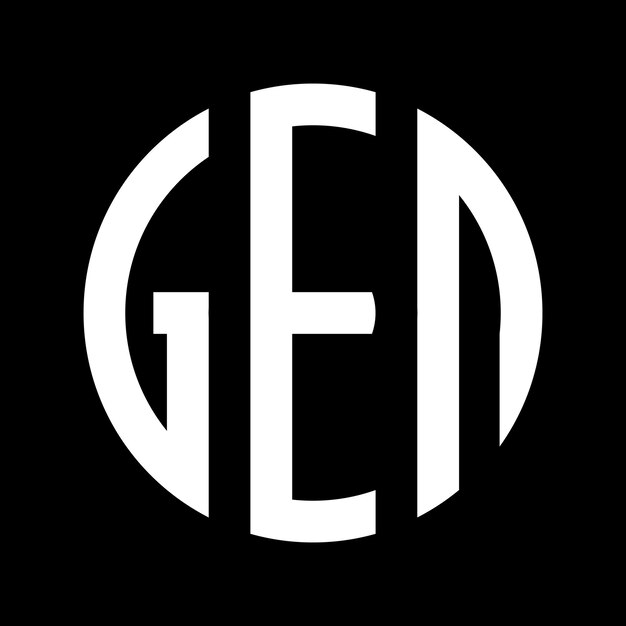 Vector gen bedrijf vector logo ontwerp