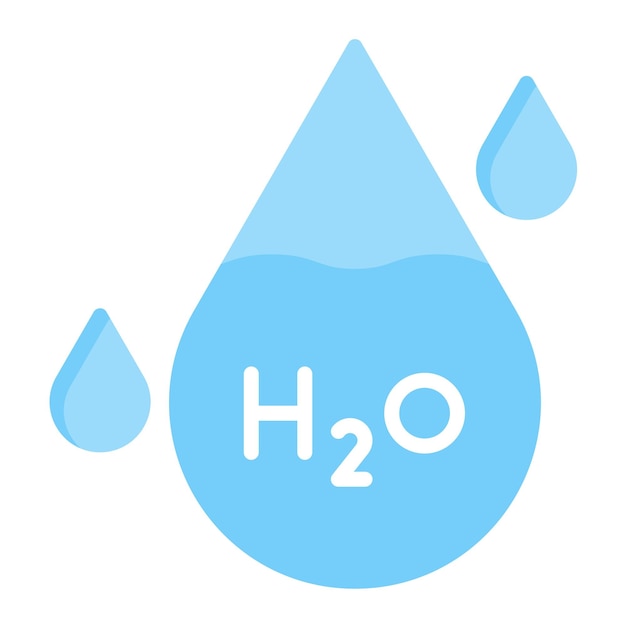 Вектор h2o векторный стиль иллюстрации