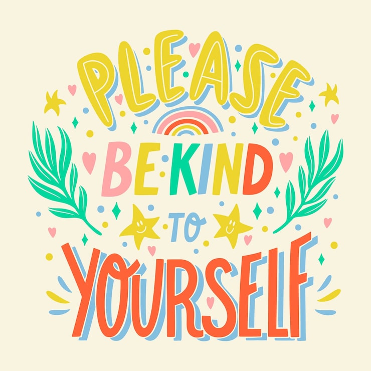 Hand drawn positive lettering