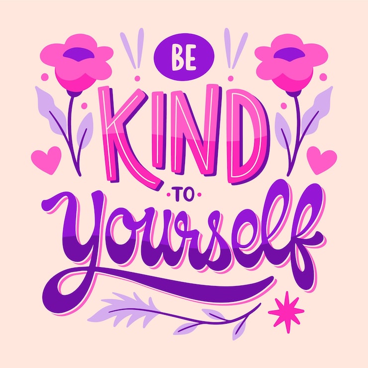 Hand drawn positive lettering