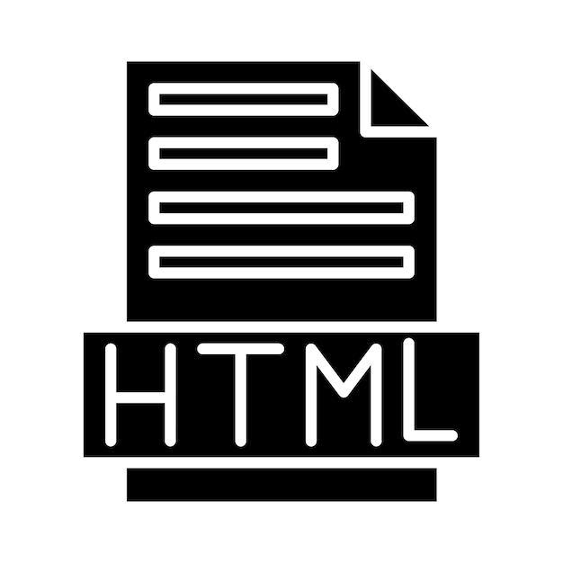 Вектор стиль векторной иллюстрации файла html