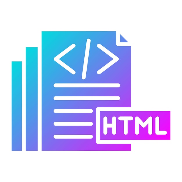 Вектор икона векторного html может быть использована для иконного набора без кода