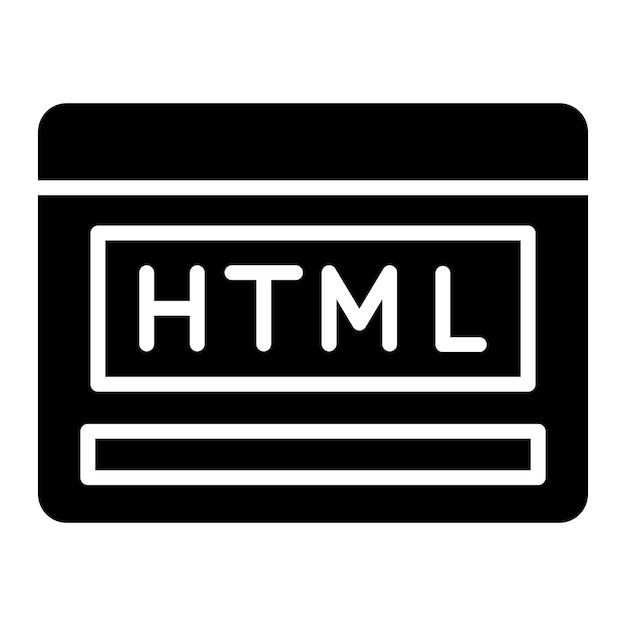 Вектор иллюстрация дизайна векторной иконы html