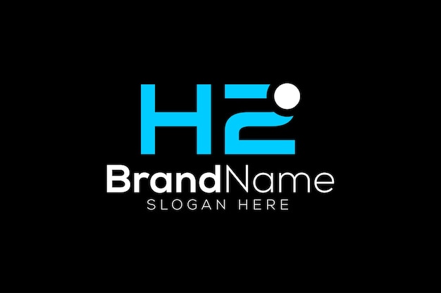 Vector 水素技術 h2 ロゴ デザイン ベクトル テンプレート