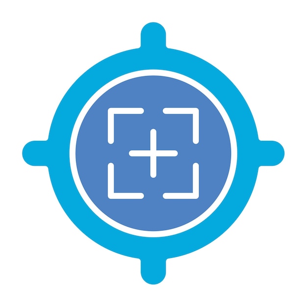Vector icon van de focus