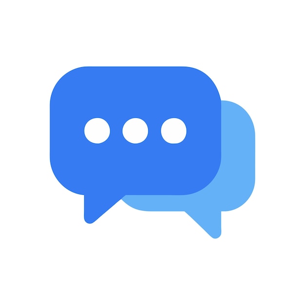 Vector icon van de messenger-app voor instant messaging