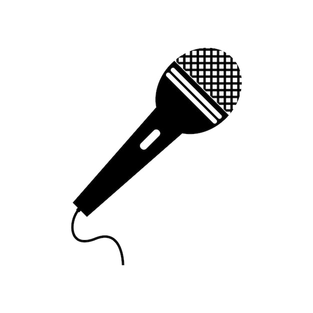 Vector icon van de microfoon