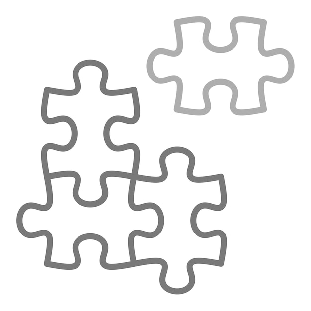 Vector icon van de puzzel