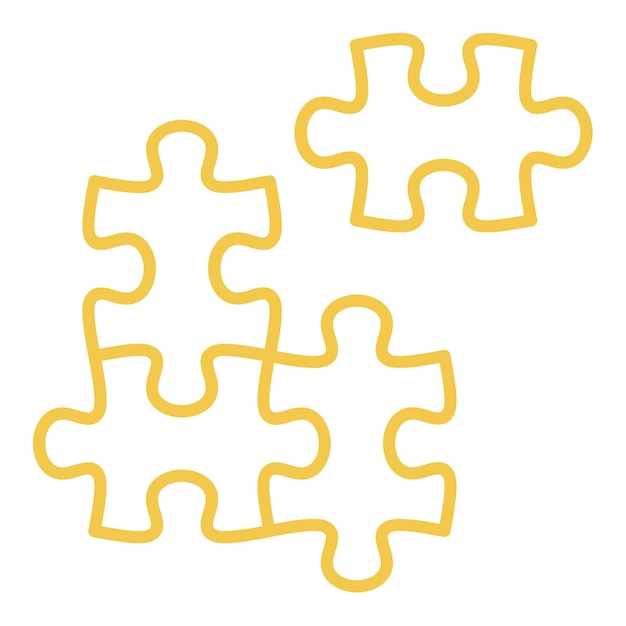 Vector icon van de puzzel