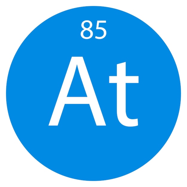 Vector icoon astatine vector