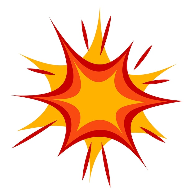 Vector komische explosie-effect