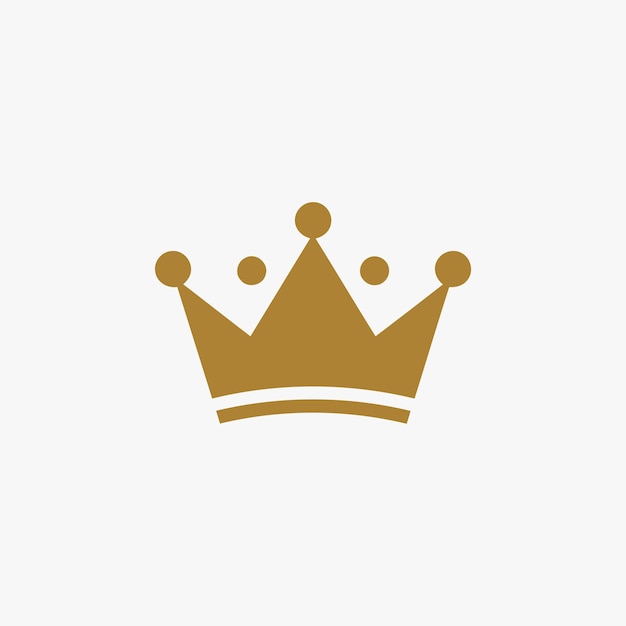 Vector kroon logo vector ontwerpsjabloon