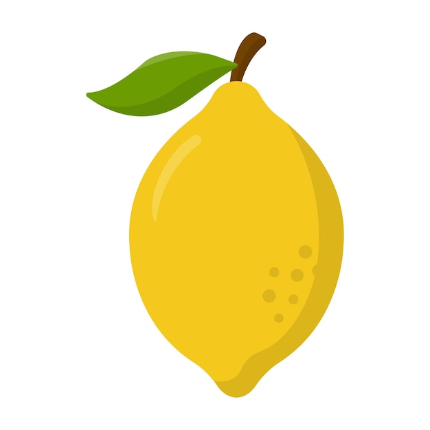 Vector lemon fruit cartoon illustratie