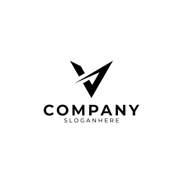 Vector letter v-logo