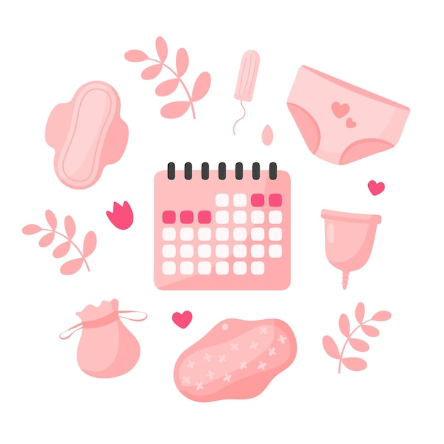 Vector menstruatie periode