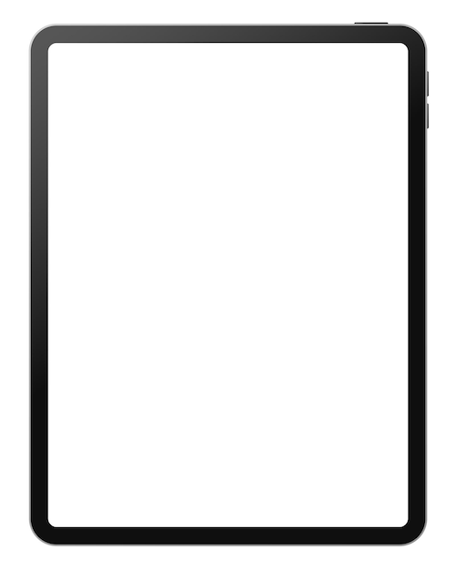 Vector moderne black frame tablet pc device mockup template vector