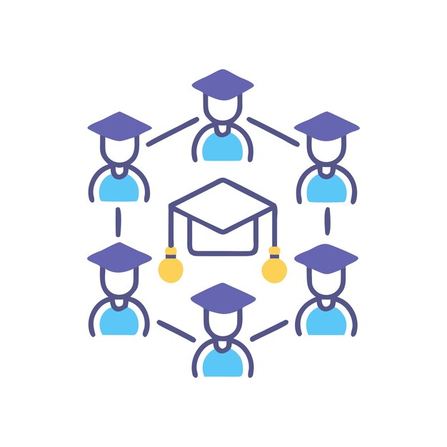 Vector onderwijs en leren icon