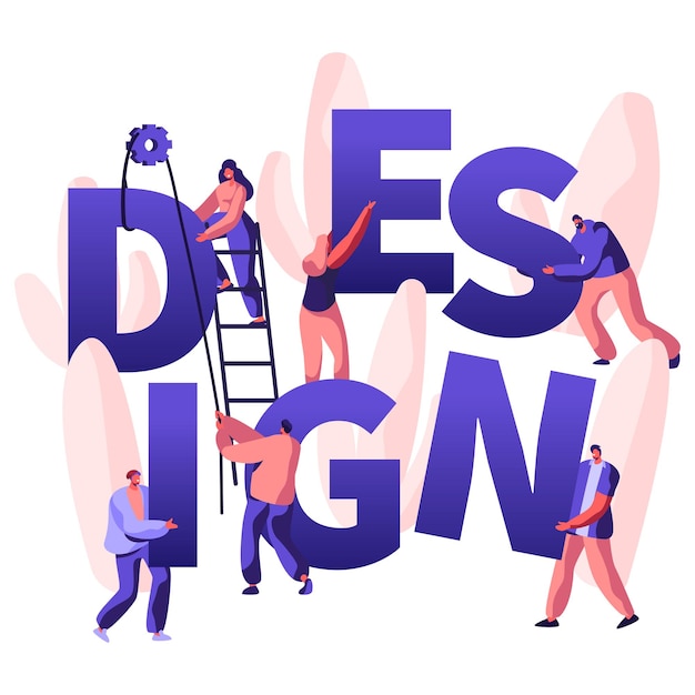 Vector ontwerpconcept cartoon vlakke afbeelding