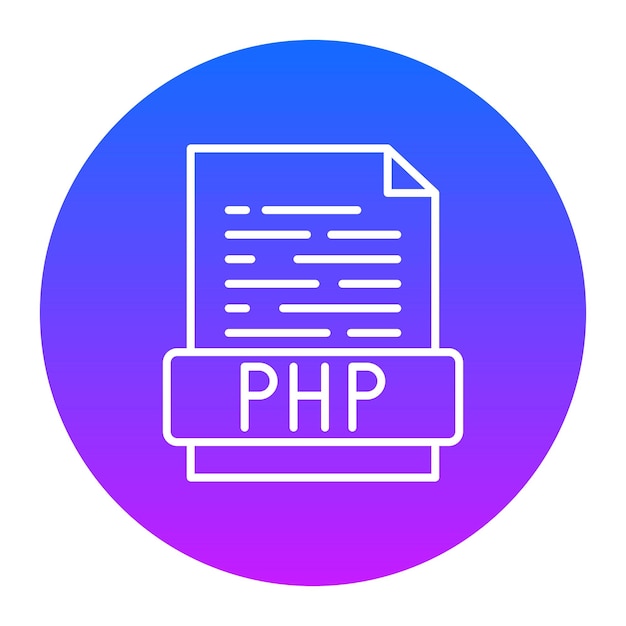 Vector php-bestand vectorillustratie