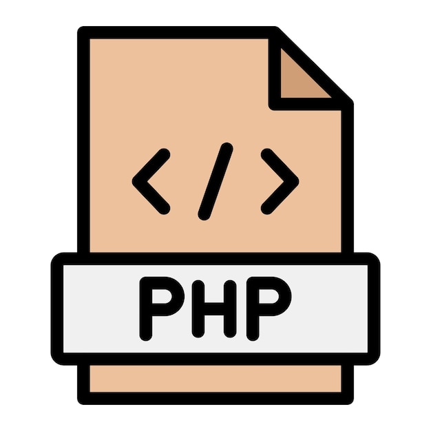 Vector php vector icon design illustratie