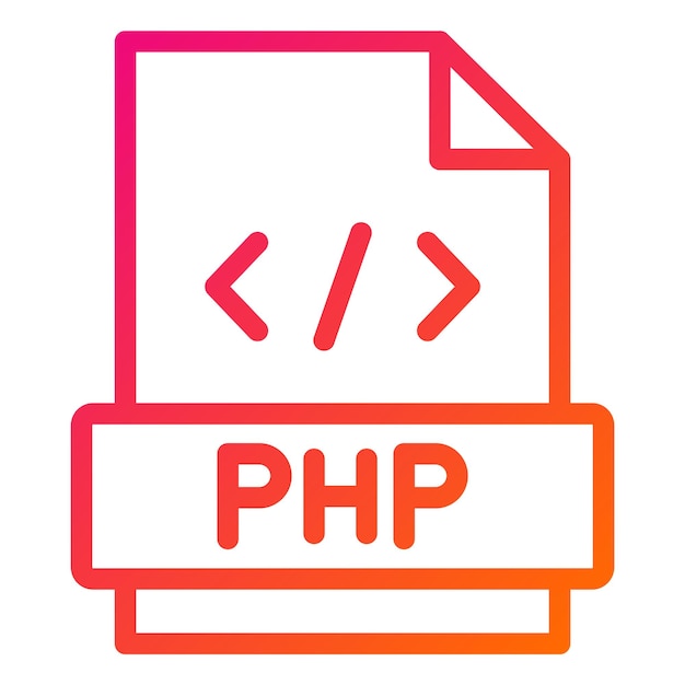 Vector php vector icon design illustratie