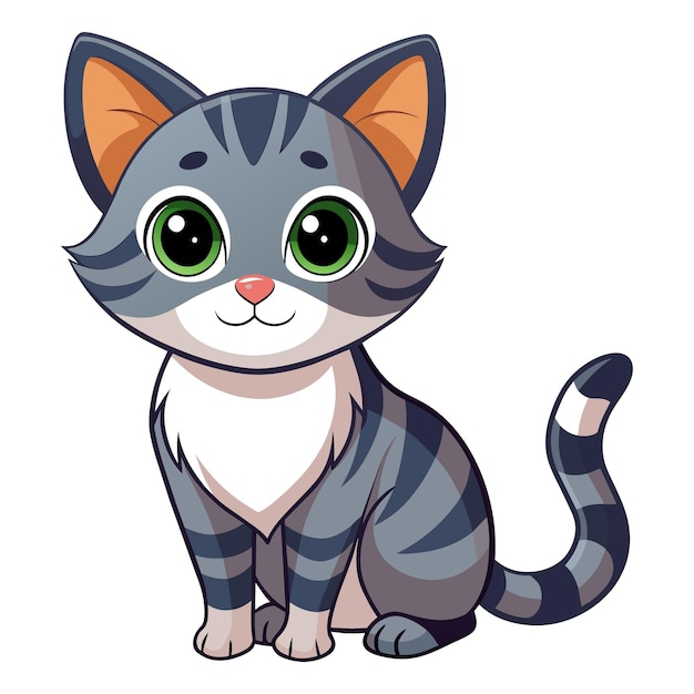 Vector realistische cat-vectorillustratie