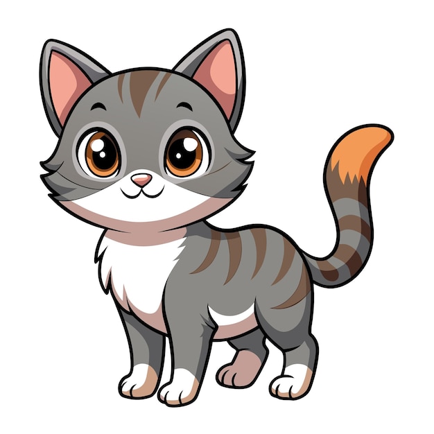 Vector realistische cat-vectorillustratie