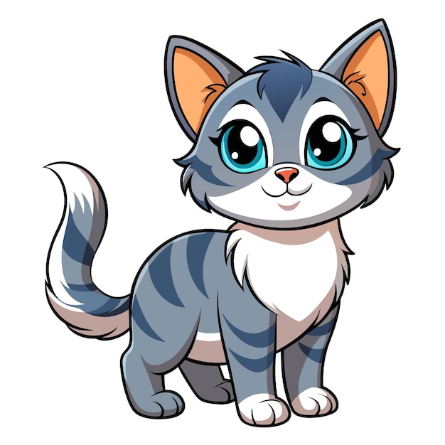 Vector realistische cat-vectorillustratie