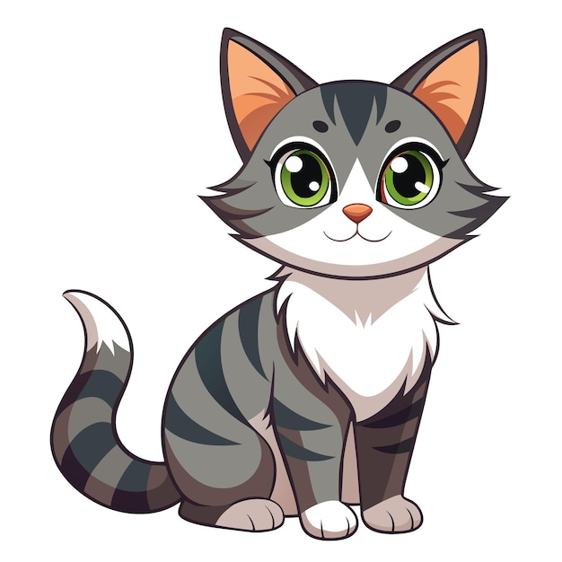 Vector realistische cat-vectorillustratie