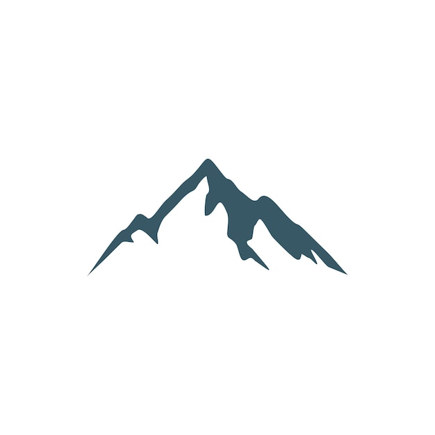 Vector rock mountain vector logo sjabloon