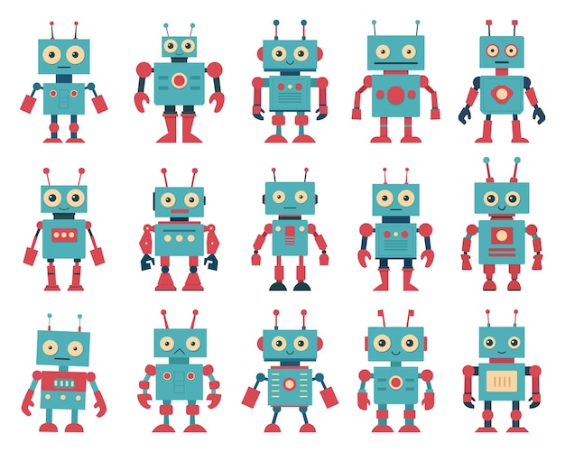 Vector schattige robot