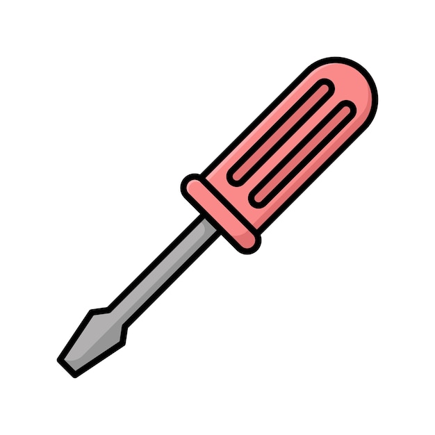 Vector schroevendraaier icoon vector ontwerp sjabloon eenvoudig en schoon