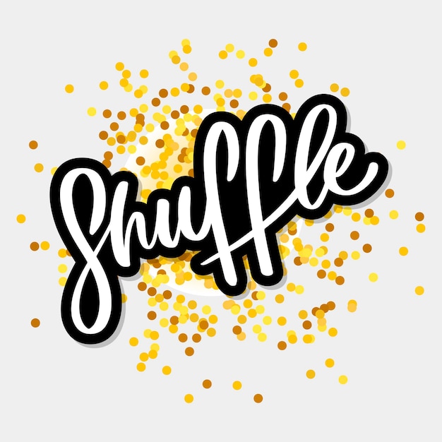 Vector shuffle dansbrief abstract modern kunstontwerp banner