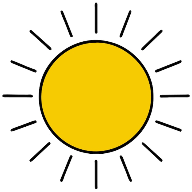Vector sun icon