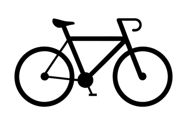 Vector symbool van de fiets