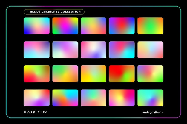 Vector trendy webgradiënten