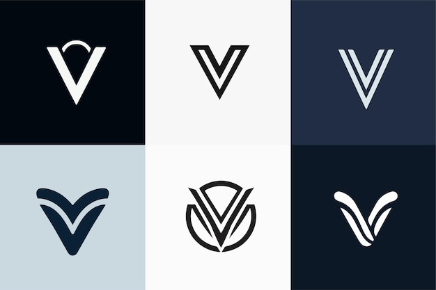 Vector v-vector van het logo