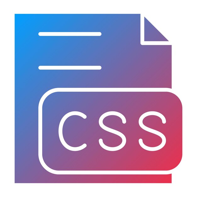Vector 터 디자인 css 파일 아이콘 스타일
