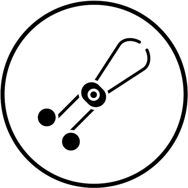 Vector vector design forceps icon stijl
