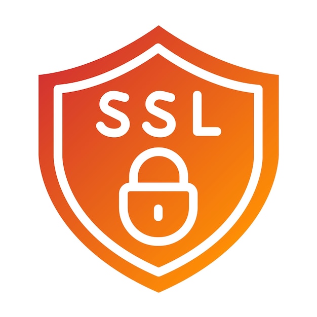 Vector vectorontwerp ssl icon style
