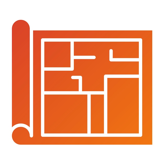 Vector vectorontwerpvloerplan icon style