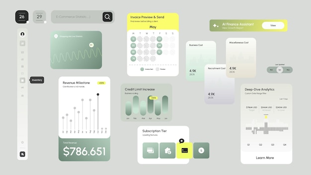 Vector verkoop ui-kit
