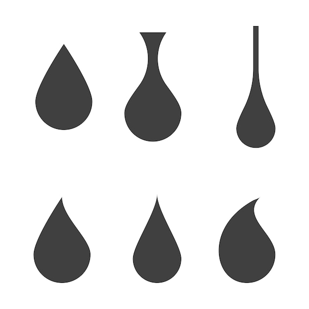 Vector waterdruppel logo sjabloon vector